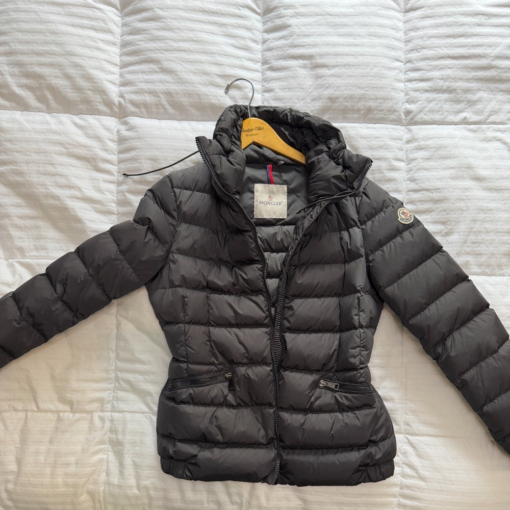Moncler Charcoal Quilted Jacket